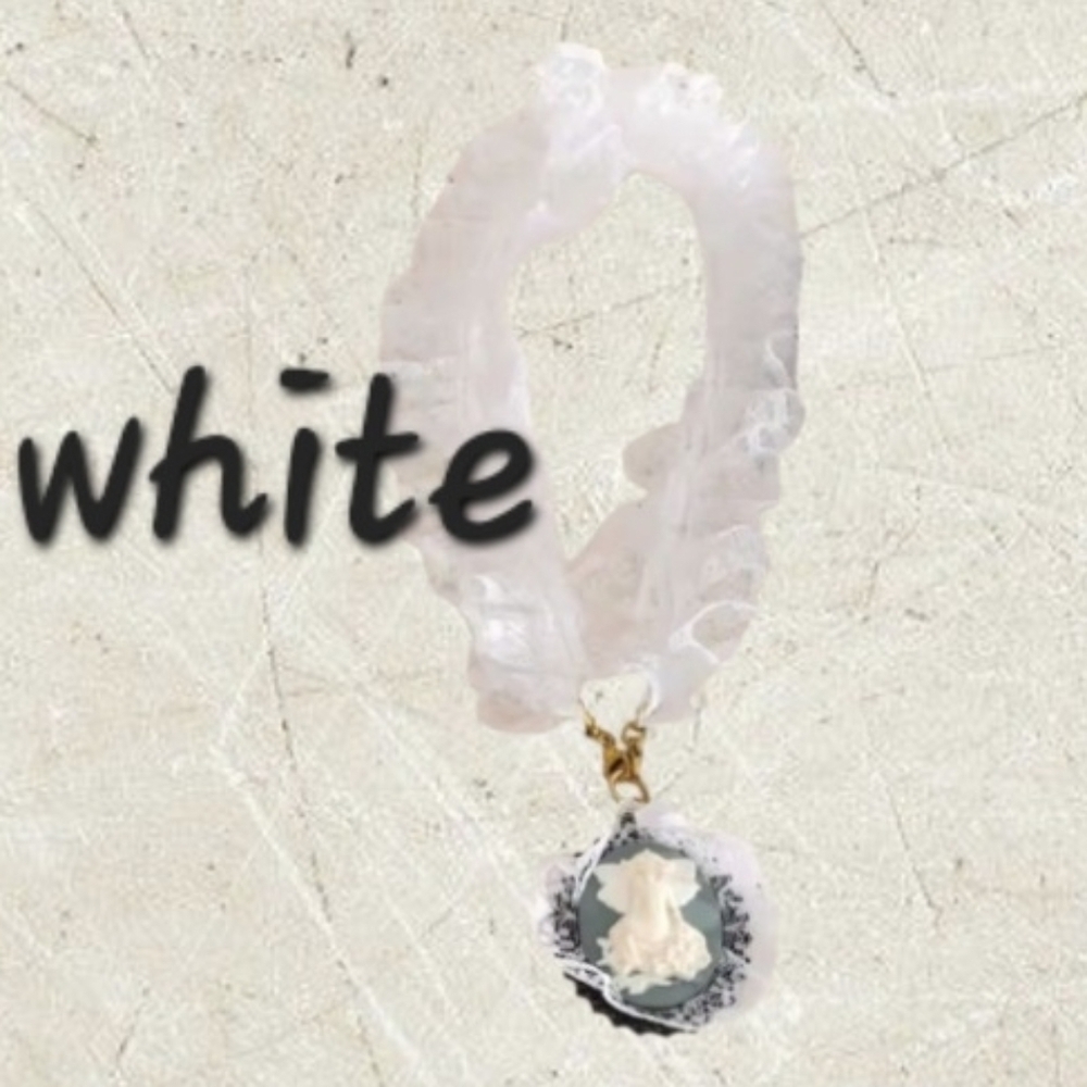 Victorian Angel Cameo Lace Necklace • Gold Plated • NWOT - Picture 6 of 10